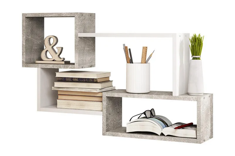 Trio Væghylde 87x18x54 cm - Opbevaring - Hylder & Reoler - Væghylde & vægreol