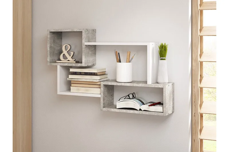 Trio Væghylde 87x18x54 cm - Opbevaring - Hylder & Reoler - Væghylde & vægreol