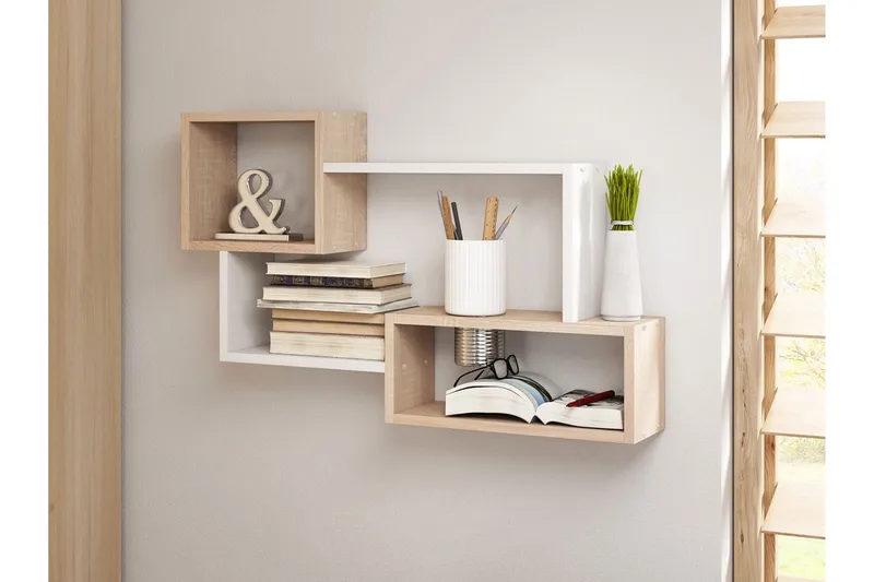 Trio Væghylde 87x18x54 cm - Opbevaring - Hylder & Reoler - Væghylde & vægreol