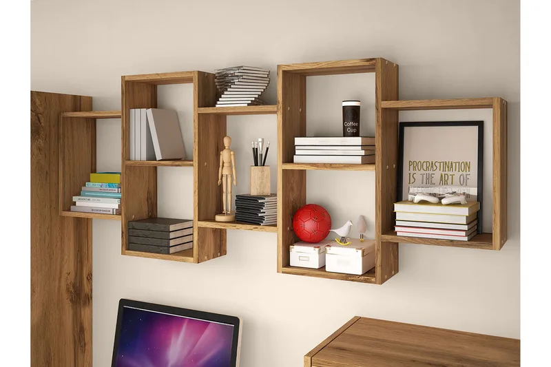 Triorana Hylde 161 cm - Natur - Opbevaring - Hylder & Reoler - Væghylde & vægreol