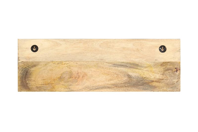 Væghængt Knagerække 60X15X20 cm Massivt Ru Mangotræ - Opbevaring - Hylder & Reoler - Væghylde & vægreol