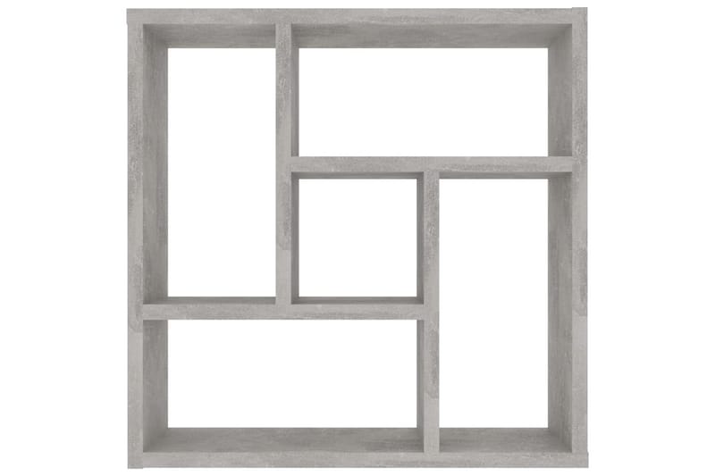 Væghylde 45,1X16X45,1 cm Spånplade Betongrå - Opbevaring - Hylder & Reoler - Væghylde & vægreol