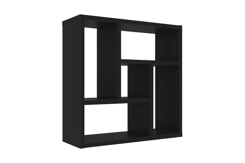 Væghylde 45,1X16X45,1 cm Spånplade Sort - Opbevaring - Hylder & Reoler - Væghylde & vægreol