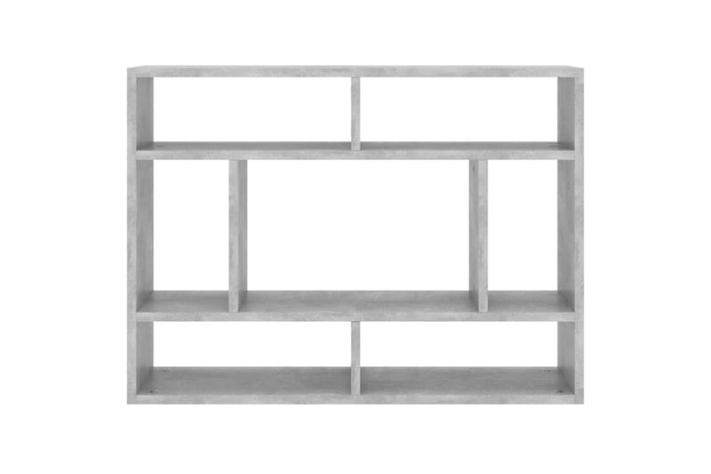væghylde 75x16x55 cm spånplade betongrå - Grå - Opbevaring - Hylder & Reoler - Væghylde & vægreol