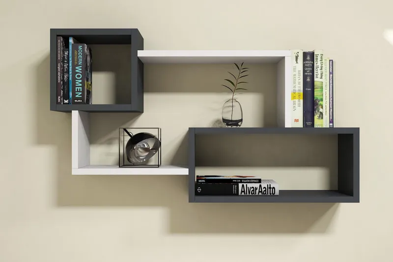 Væghylde Afronda Væghylde Vit,Grå - Opbevaring - Hylder & Reoler - Væghylde & vægreol