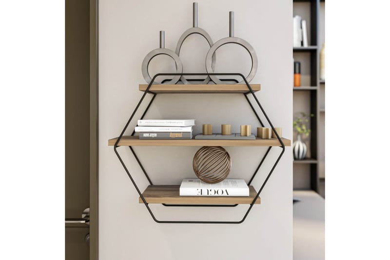 Væghylde Tatil væghylde 60x20 cm Træ/Natur - Opbevaring - Hylder & Reoler - Væghylde & vægreol