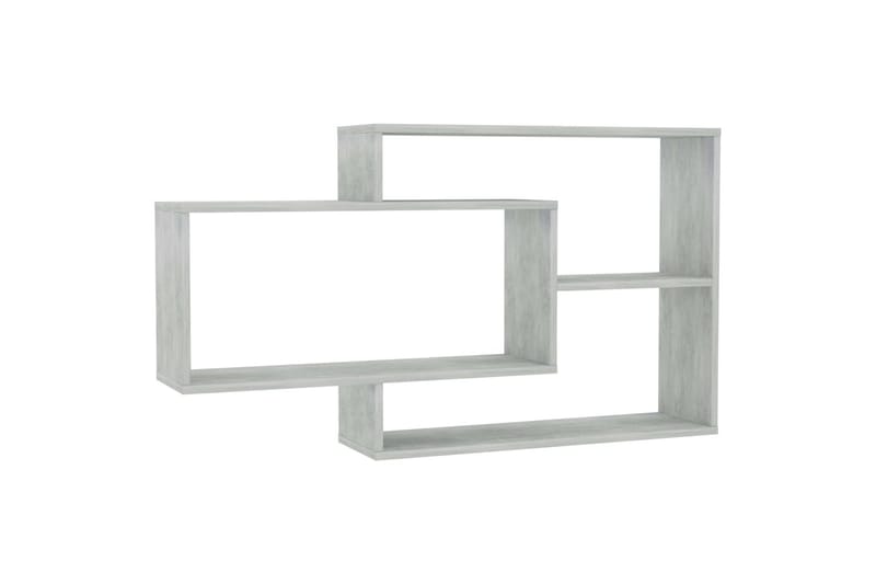væghylder 104 x 24 x 60 cm spånplade betongrå - Opbevaring - Hylder & Reoler - Væghylde & vægreol