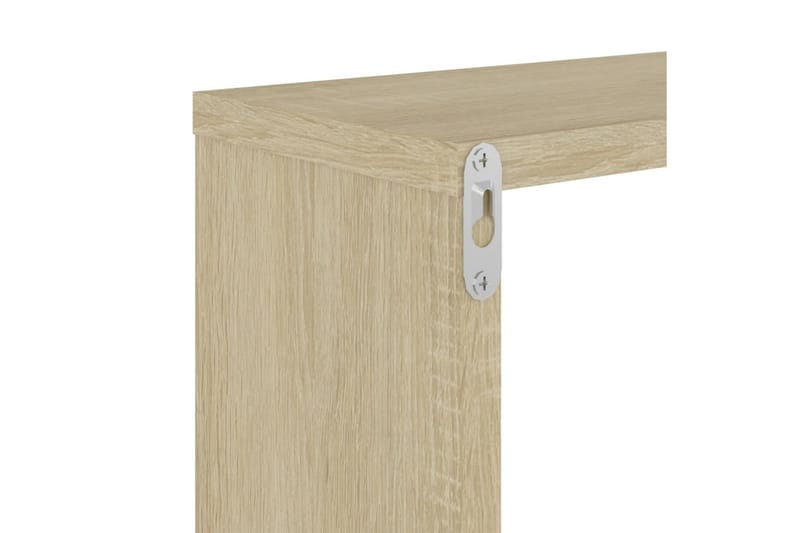 væghylder 2 stk. 100x15x20 cm spånplader sonoma-eg - Brun - Opbevaring - Hylder & Reoler - Væghylde & vægreol