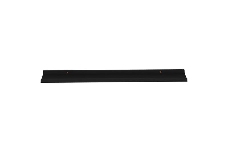 væghylder 2 stk. 100x9x3 cm sort - Sort - Opbevaring - Hylder & Reoler - Væghylde & vægreol