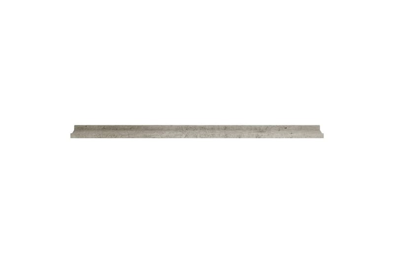 væghylder 2 stk. 115x9x3 cm betongrå - Grå - Opbevaring - Hylder & Reoler - Væghylde & vægreol