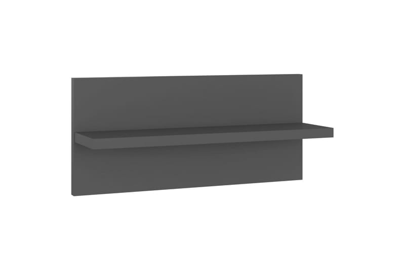 væghylder 2 stk. 40x11,5x18 cm spånplader grå - Grå - Opbevaring - Hylder & Reoler - Væghylde & vægreol