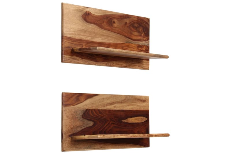 Væghylder 2 Stk. 58 X 26 X 20 Cm Massivt Sheeshamtræ - Opbevaring - Hylder & Reoler - Væghylde & vægreol