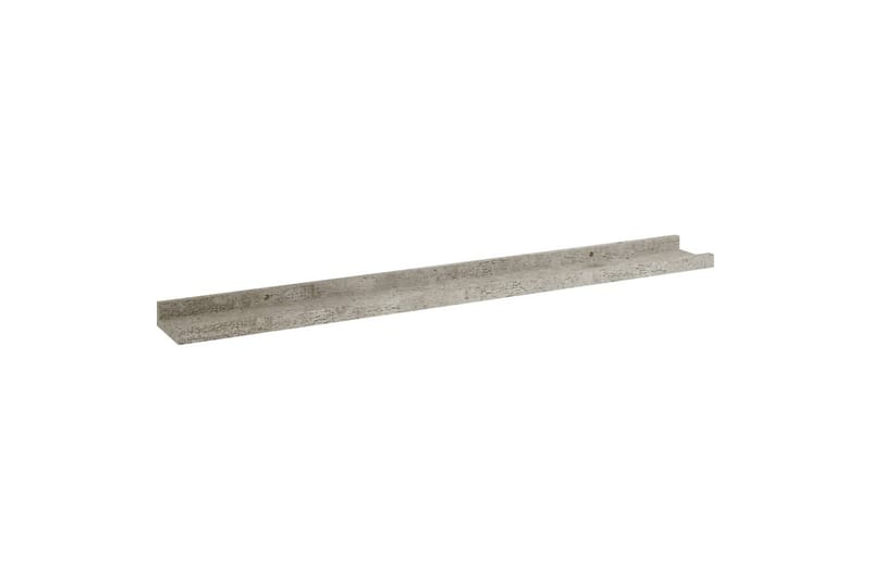 væghylder 2 stk. 80x9x3 cm betongrå - Grå - Opbevaring - Hylder & Reoler - Væghylde & vægreol