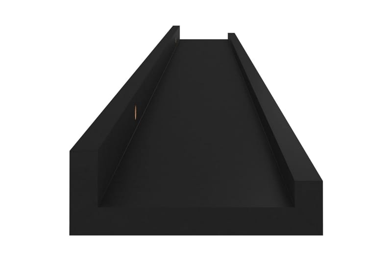 væghylder 4 stk. 100x9x3 cm sort - Sort - Opbevaring - Hylder & Reoler - Væghylde & vægreol