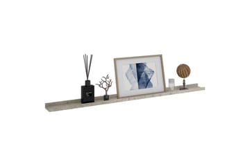 væghylder 4 stk. 115x9x3 cm betongrå - Grå - Opbevaring - Hylder & Reoler - Væghylde & vægreol