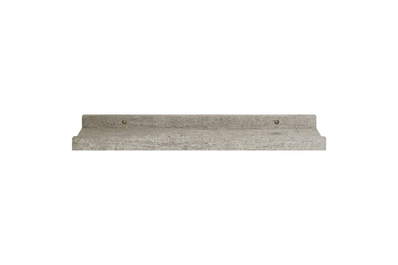 væghylder 4 stk. 40x9x3 cm betongrå - Grå - Opbevaring - Hylder & Reoler - Væghylde & vægreol