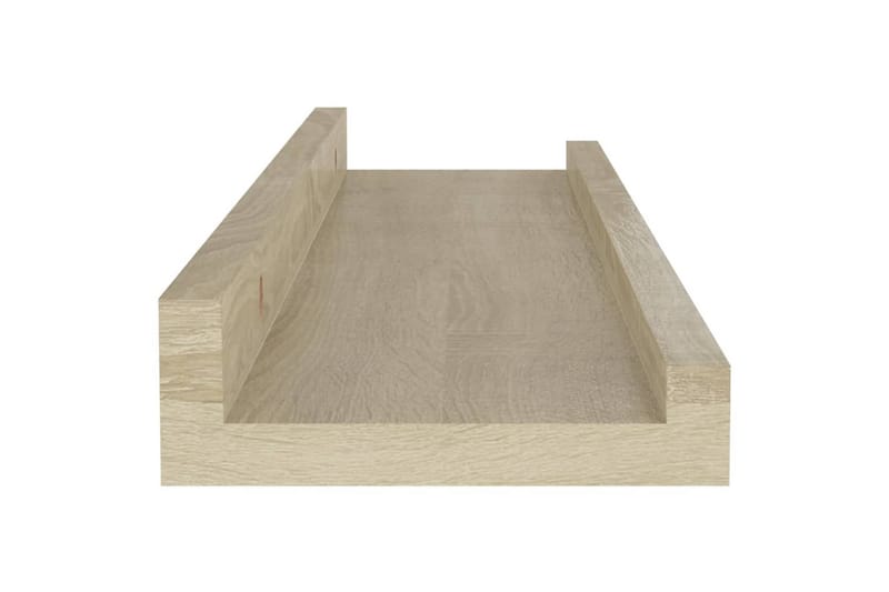 væghylder 4 stk. 40x9x3 cm sonoma-eg - Brun - Opbevaring - Hylder & Reoler - Væghylde & vægreol