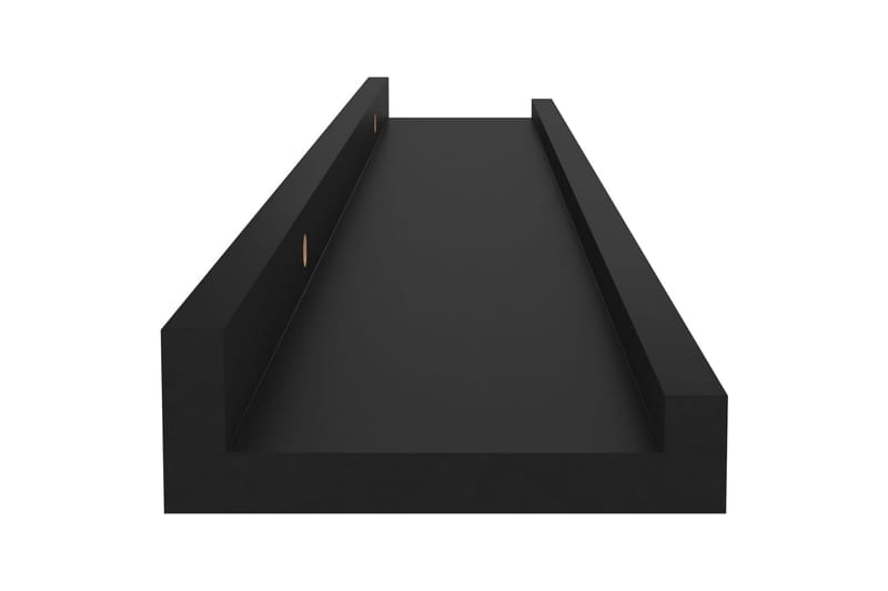 væghylder 4 stk. 60x9x3 cm sort - Sort - Opbevaring - Hylder & Reoler - Væghylde & vægreol