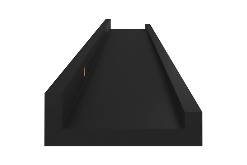 væghylder 4 stk. 80x9x3 cm sort - Sort - Opbevaring - Hylder & Reoler - Væghylde & vægreol