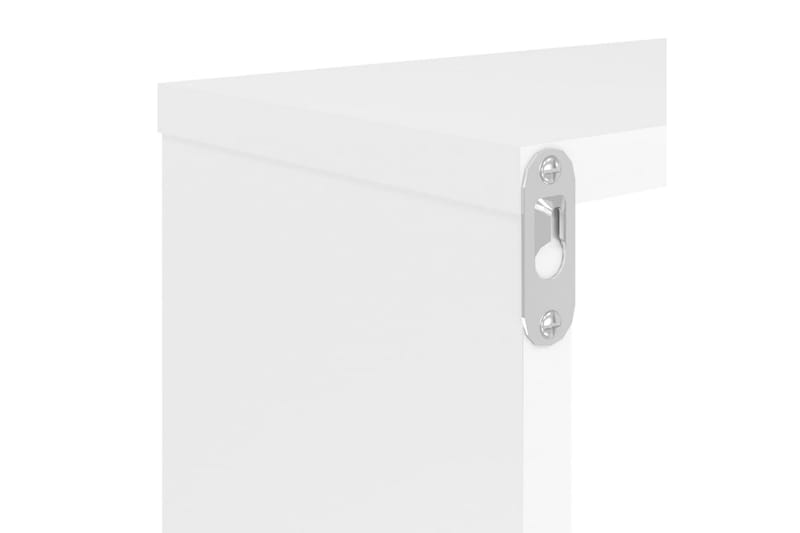 væghylder 6 stk. 80x15x26,5 cm kubeformet spånplade hvid - Hvid - Opbevaring - Hylder & Reoler - Væghylde & vægreol