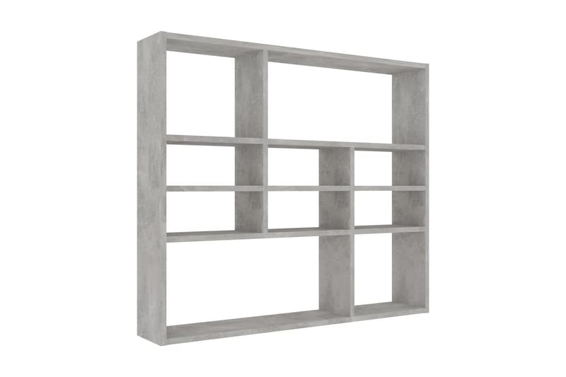 Vægreol 90X16X78 cm Spånplade Betongrå - Opbevaring - Hylder & Reoler - Væghylde & vægreol