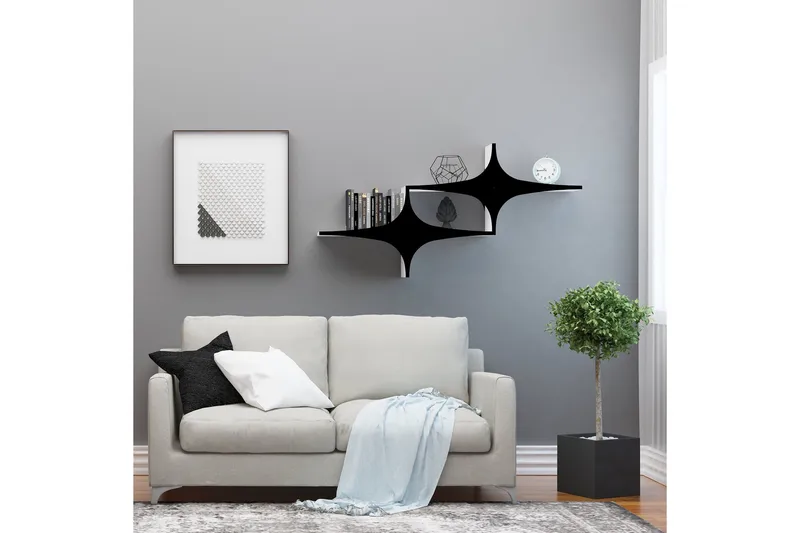 Vægreol Sort - Opbevaring - Hylder & Reoler - Væghylde & vægreol