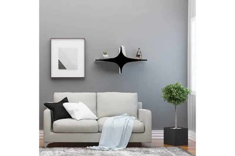 Vægreol Sort - Opbevaring - Hylder & Reoler - Væghylde & vægreol