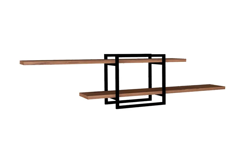 Verneda Hylde 120x18 cm 2 Hylder, Brun