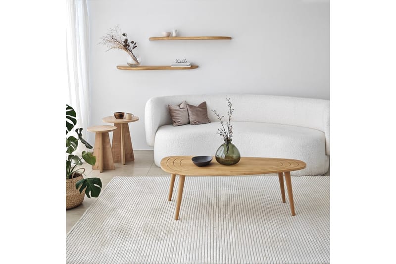 Wavy Væghylde 100 cm - Oak - Opbevaring - Hylder & Reoler - Væghylde & vægreol