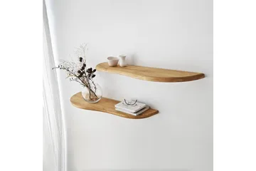 Wavy Væghylde 100 cm - Oak - Opbevaring - Hylder & Reoler - Væghylde & vægreol