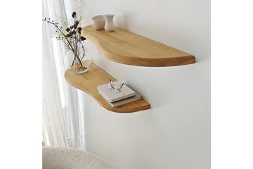 Wavy Væghylde 100 cm - Oak - Opbevaring - Hylder & Reoler - Væghylde & vægreol
