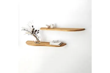 Wavy Væghylde 100 cm - Oak - Opbevaring - Hylder & Reoler - Væghylde & vægreol