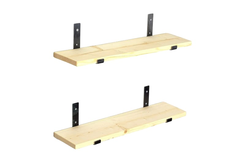 Wayte Væghylde 60 cm, Sort/Eg