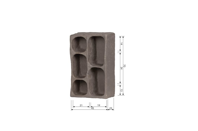 Woudmeer Væghylde 23x45cm - Grå - Opbevaring - Hylder & Reoler - Væghylde & vægreol