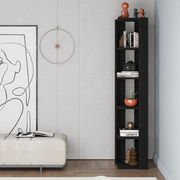 Verina Bogreol 161 cm - Black Wood - Opbevaring - Hylder & Reoler - Hjørnehylde og hjørnereol