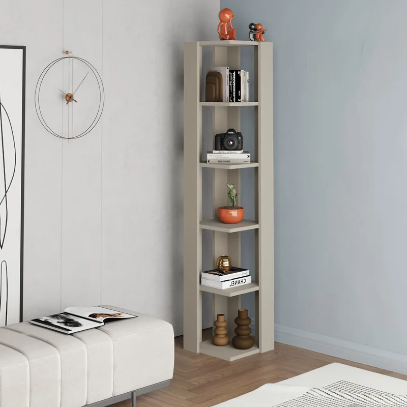 Verina Bogreol 161 cm - Sandstone - Opbevaring - Hylder & Reoler - Hjørnehylde og hjørnereol