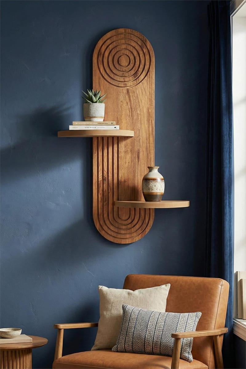 Virlin Væghylde 26x35x13 cm - Eg - Opbevaring - Hylder & Reoler - Væghylde & vægreol