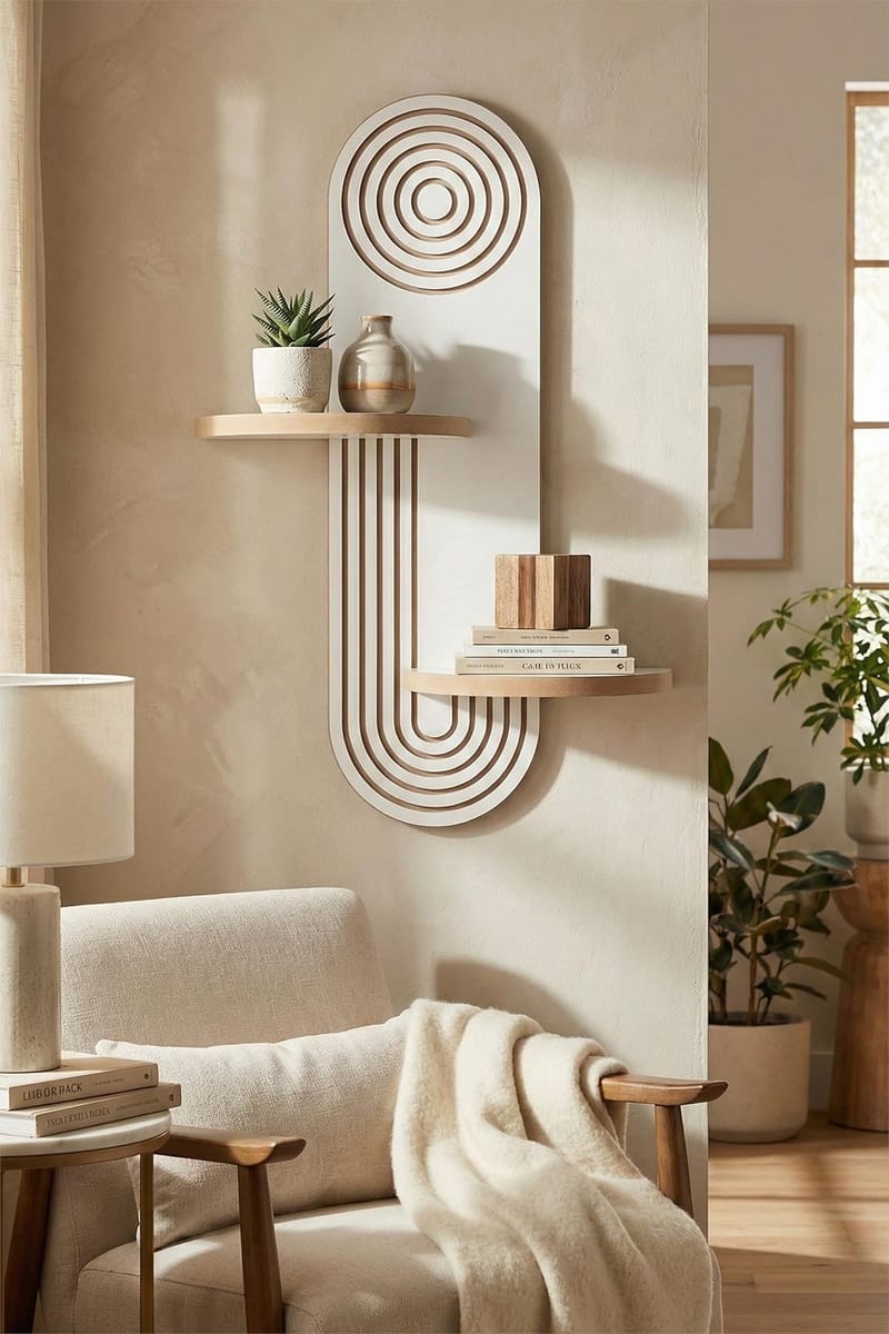 Virlin Væghylde 26x35x13 cm - Hvid - Opbevaring - Hylder & Reoler - Væghylde & vægreol