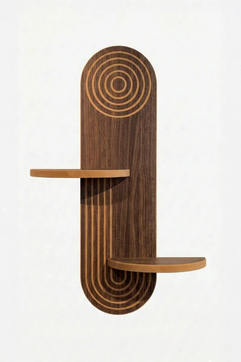 Virlin Væghylde 26x35x13 cm, Wenge