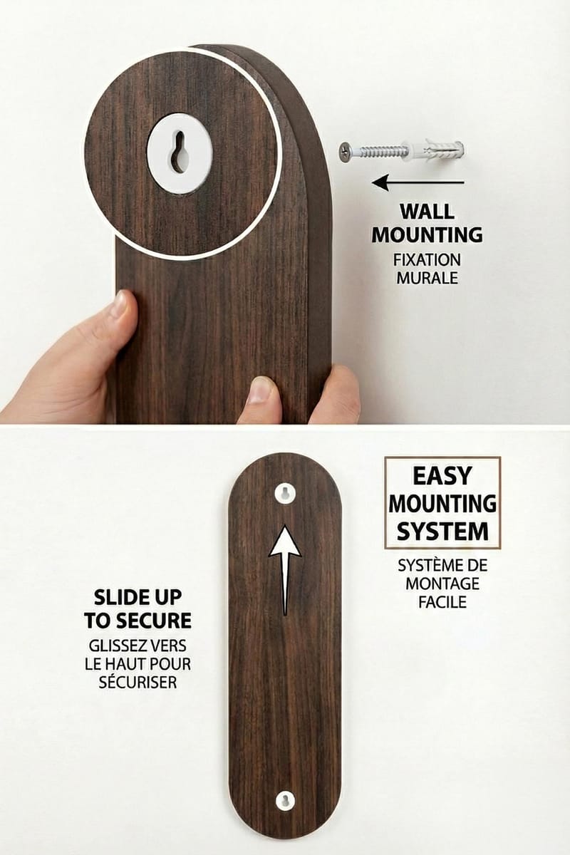 Virlin Væghylde 26x35x13 cm - Wenge - Opbevaring - Hylder & Reoler - Væghylde & vægreol