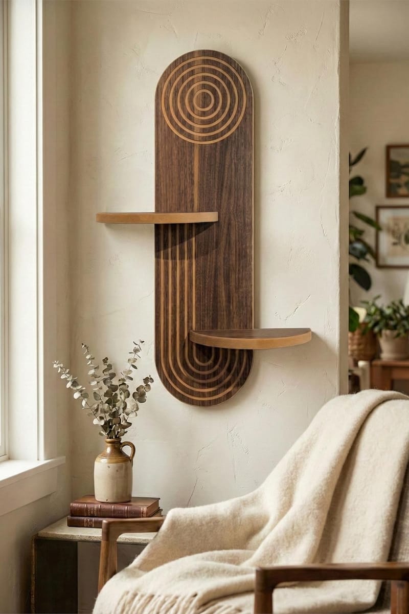 Virlin Væghylde 26x35x13 cm - Wenge - Opbevaring - Hylder & Reoler - Væghylde & vægreol