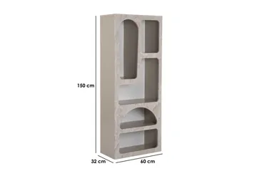 Wenus Bogreol 60 cm - Travertin/Sandsten - Opbevaring - Hylder & Reoler - Bogreol