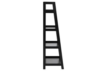 Wilele Bogreol 63 cm i Malet Træ - Sort - Opbevaring - Hylder & Reoler - Bogreol