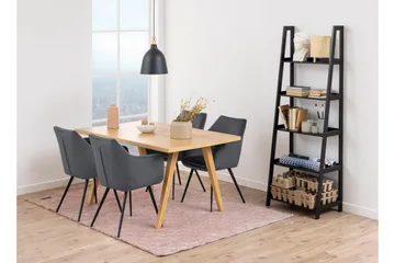 Wilele Bogreol 63 cm i Malet Træ - Sort - Opbevaring - Hylder & Reoler - Bogreol