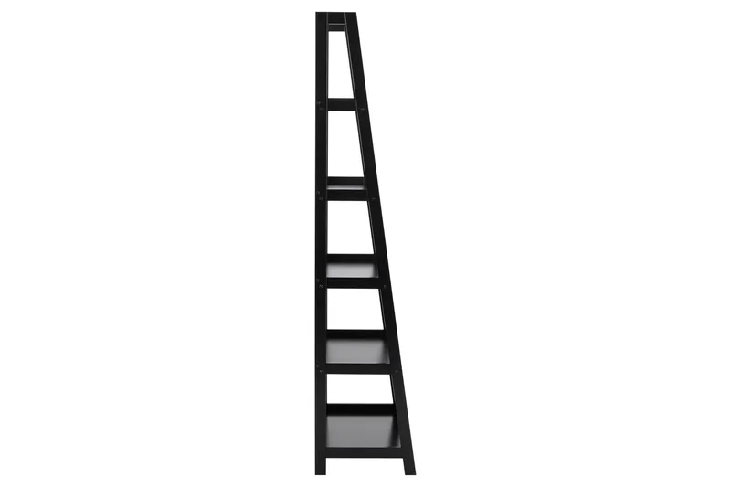 Wilele Bogreol 63 cm i Malet Træ - Sort - Opbevaring - Hylder & Reoler - Bogreol