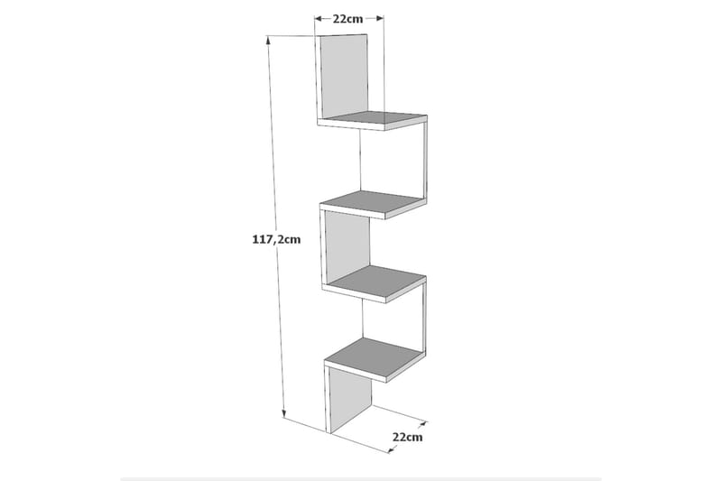 WL9 Wall Shelf NO_BRAND White - Møbler - Borde - Aflastningsbord - Konsolbord & sidebord