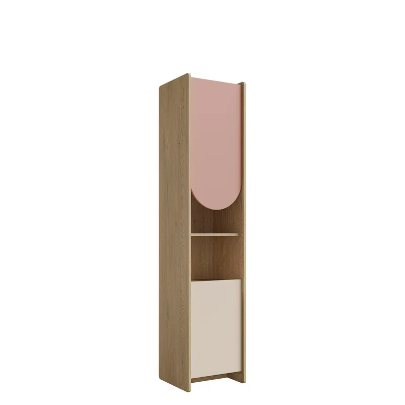 Zarek Reol 44x198 cm, brun, lyserød, beige