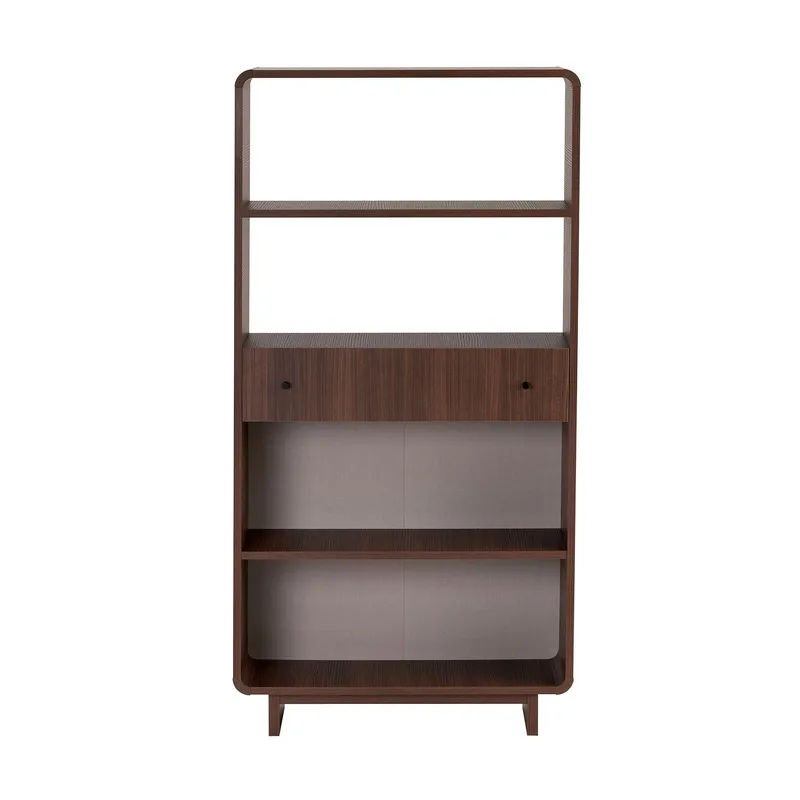 Zavio Bogreol 78x153x34 cm - Valnød - Opbevaring - Hylder & Reoler - Bogreol