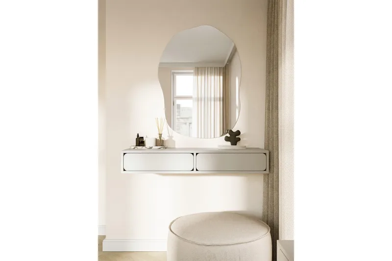 Marinport Væghængt skab 110 cm - Beige - Opbevaring - Væghængt opbevaring