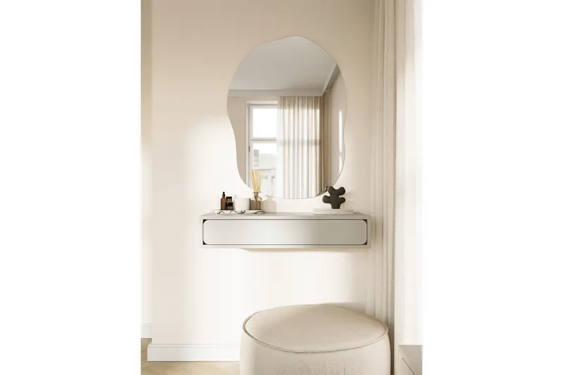 Marinport Væghængt skab 90 cm - Beige - Opbevaring - Væghængt opbevaring